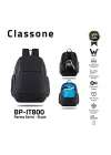 Classone BP-IT800 Parma 15.6 Notebook, Laptop k Sırt Çantası-Siyah