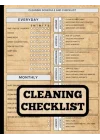 Cleaning Schedule and Checklist: Daily Weekly and Monthly Cleaning Schedule | 8.5 x 11 in, 140 Pages | House Cleaning Planner and Organizer