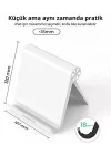 Çok Açılı Masaüstü Tablet Standı, Beyaz