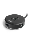 Connect Master 4 Port USB 3.0 USB Hub Siyah