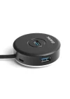 Connect Master 4 Port USB 3.0 USB Hub Siyah