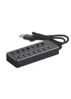 Connect Master 7+1 Hızlı Şarj Adaptörlü USB Hub, USB 3.0