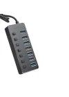 Connect Master 7+1 Hızlı Şarj Adaptörlü USB Hub, USB 3.0