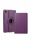 CONSTRAIN - Tablet Kılıfı – Lenovo Tab M10 Plus 3. Nesil Uyumlu CONSTRAIN Zore Standlı Dönebilen Deri Kapak | Siyah Renkli 360° Dönebilen Tutucu Mekanizma | Darbe Emici Kaplama - Mor