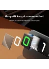 Coofbe Premıum Deri Alaşım Gizlenebilir Araç Park Telefon Numaratörü Geçici Park Telefon Numaratörü