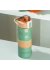Cooker 1393-4 Paslanmaz Çelik Sızdırmaz Çift Katmanlı Yalıtımlı Çay Kahve Termosu Yeşil 350 ml