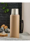 Cooker 1,5 Litre Kulplu Çelik Termos CKR-2085 Bej