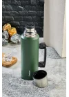 Cooker 1,5 Litre Kulplu Çelik Termos CKR-2085 Yeşil