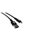 Coral Micro USB Hızlı Şarj Kablosu (Siyah + Beyaz/Siyah Uç) (120 CM)