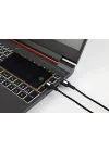 Coral Micro USB Hızlı Şarj Kablosu (Siyah + Beyaz/Siyah Uç) (150 CM)