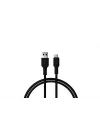 Coral Micro USB Hızlı Şarj Kablosu (Siyah + Siyah Uç) (150 CM)