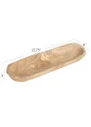 Creative beeinflußt da5397 Pure Deko Paulownia Holz Rechteck Schüssel