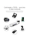 CRS21 USB 3.0 SD TF Micro SD Kart Okuyucu Beyaz