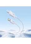 Crystal Hızlı Şarj C+Lightning 20W 1m Data Kablo - Beyaz