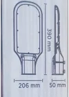 CT-4690 30W Solar Sensörlü Sokak Armatürü, Standart