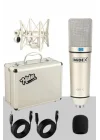 CX1-PH Kondanser Stüdyo Mikrofon Phantom Power Kulaklık Stand Full Set