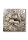 Dekoratif Gold Çiçek Tablosu 40 x 40