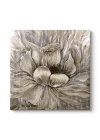 Dekoratif Gold Çiçek Tablosu 40 x 40