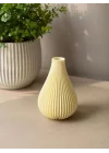 Dekoratif Oda Kokuluğu, Oluklu Tasarım, 10x10x14 cm | PLA 3D Baskı