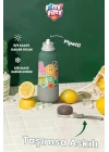 Desenli 550 ML Pipetli Sızdırmaz Paslanmaz Çelik Termos Matara El Askılı bpa içermez 550ml 1105FF Sarı