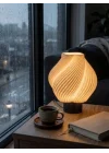 Designobee Krema- Modern Masa ve Gece Lambası – Ambiyans Lambası, Dekoratif LED Abajur, E14 Duy