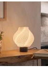 Designobee Krema- Modern Masa ve Gece Lambası – Ambiyans Lambası, Dekoratif LED Abajur, E14 Duy