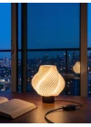 Designobee Krema- Modern Masa ve Gece Lambası – Ambiyans Lambası, Dekoratif LED Abajur, E14 Duy
