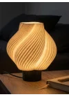 Designobee Krema- Modern Masa ve Gece Lambası – Ambiyans Lambası, Dekoratif LED Abajur, E14 Duy