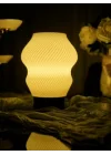 Designobee Madame - Modern Masa ve Gece Lambası – Ambiyans Lambası, Dekoratif LED Abajur, E14 Duy