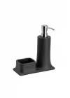 Deterjanlık Ve Süngerlik Siyah/Krom Renk 216X102X195 Mm