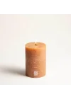 Deurne Amber Parafın Mum 9x9x13 Cm