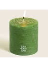 Deurne Lime Parafın Mum 9x9x9 Cm