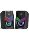 DHE-6000 2.0 RGB Gaming Multimedya Speaker Hoparlör, Siyah
