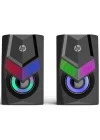 DHE-6000 2.0 RGB Gaming Multimedya Speaker Hoparlör, Siyah