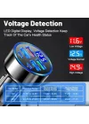 Dijital Ekran Araç Şarj Cihazı 4 USB, 3.1A, QC9.0, 55W, Hızlı Şarj, PD
