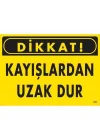 Mey İthalat® Dikkat Kayışlardan Uzak Dur Uyarı Levhası 25x35 KOD:225