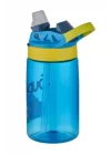 Diller 500ml Pipetli Desenli Tritan Çocuk Su Matarası (Mavi)