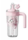 DILLER 860 ML Pipetli & Rahat İçim Çift Kullanım Tritan Su matarası Suluk -FFD860ML3RENK