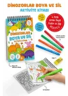Dinozorlar - Boya ve Sil Aktivite Kitabı / 3 Yaş +