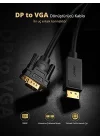Displayport to VGA Görüntü Aktarma Kablosu 1.5 Metre