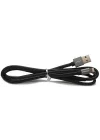 DLC2508B 1.2 Metre Deri MFI Lisanslı Lightning Kablo, Siyah