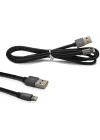 DLC2508B 1.2 Metre Deri MFI Lisanslı Lightning Kablo, Siyah