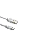 DLC2528M 1.2 Metre Elastik Type-C Kablo, Gri