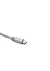 DLC2528M 1.2 Metre Elastik Type-C Kablo, Gri