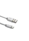 DLC2528M 1.2 Metre Elastik Type-C Kablo, Gri
