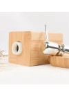Doğal Bambu Ahşap Sabunluk Suya Dayanıklı Şık ve Pratik Mutfak Banyo Lavabo Aksesuarı