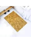 Doğal Bambu Banyo Paspası (42x62 cm) - Suya Dayanıklı Ahşap Duş Önü Paspas Spa ve Sauna Tipi Izgaralı Banyo Matı