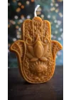 Doğal Petek Balmumu Mum Hediyelik Dekoratif Set Hamse Bereket Eli Beeswax Canle Gift Set