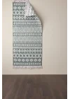 Doğal Tonlarda Modern Desenli Çift Taraflı Yıkanabilir Kilim