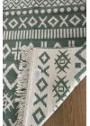 Doğal Tonlarda Modern Desenli Çift Taraflı Yıkanabilir Kilim